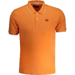 Orange Cotton Polo Shirt