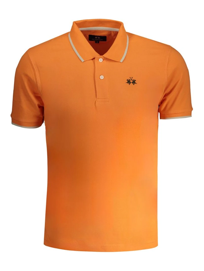Orange Cotton Polo Shirt
