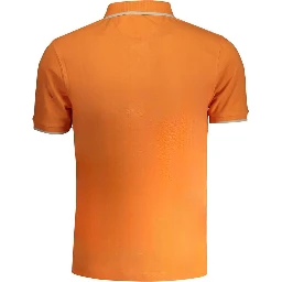 Orange Cotton Polo Shirt