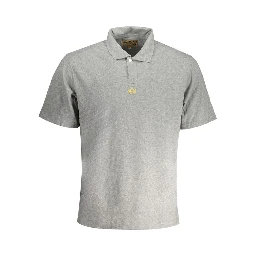Gray Cotton Polo Shirt