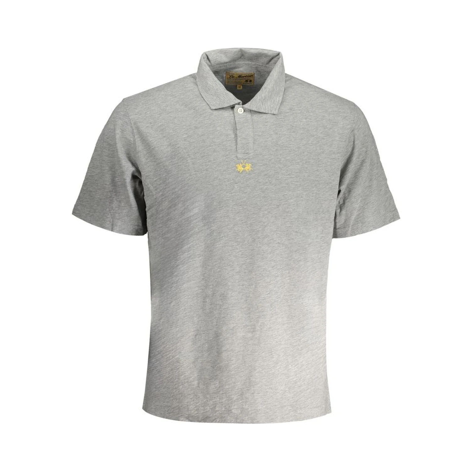 Gray Cotton Polo Shirt