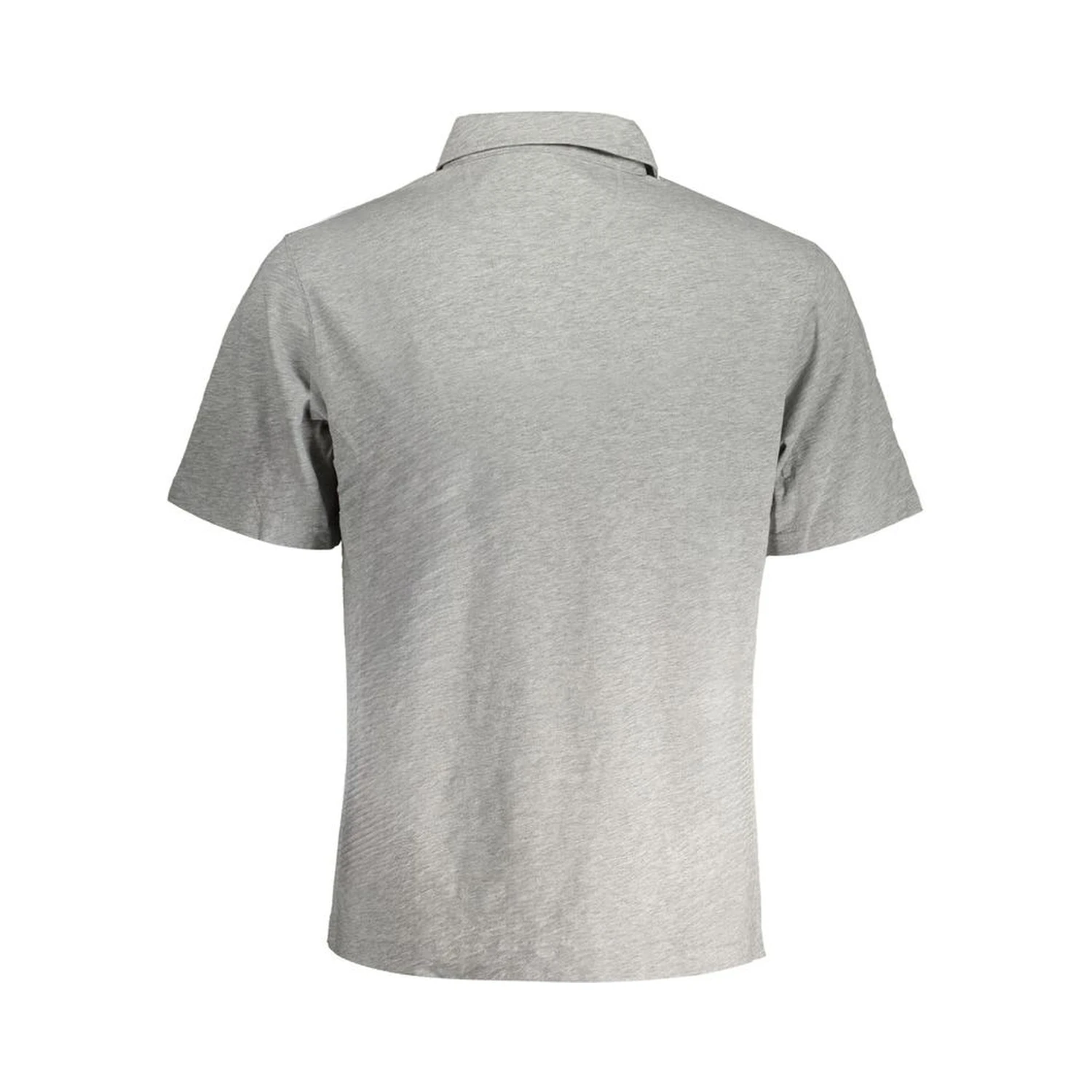Gray Cotton Polo Shirt