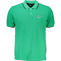 Green Cotton Polo Shirt