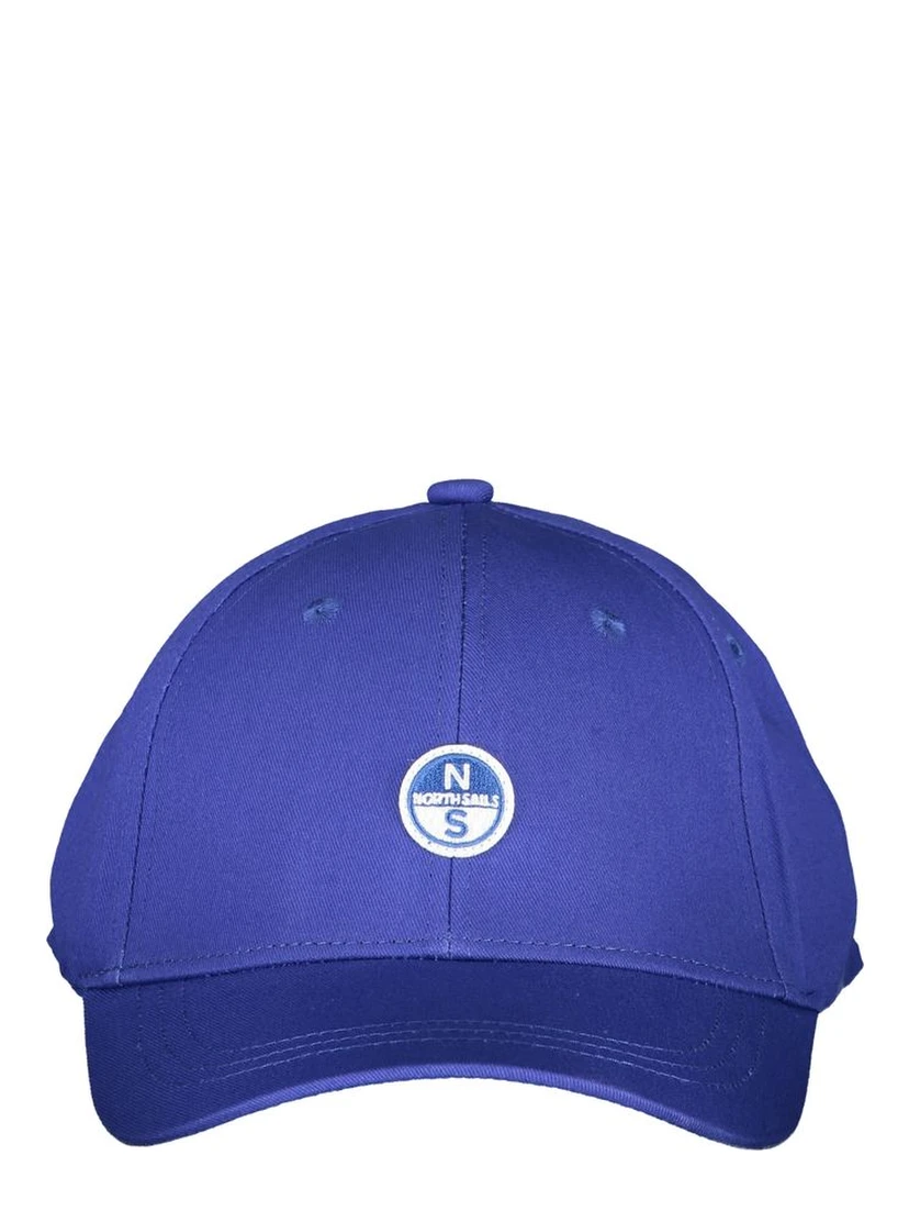 Blue Cotton Men Polo