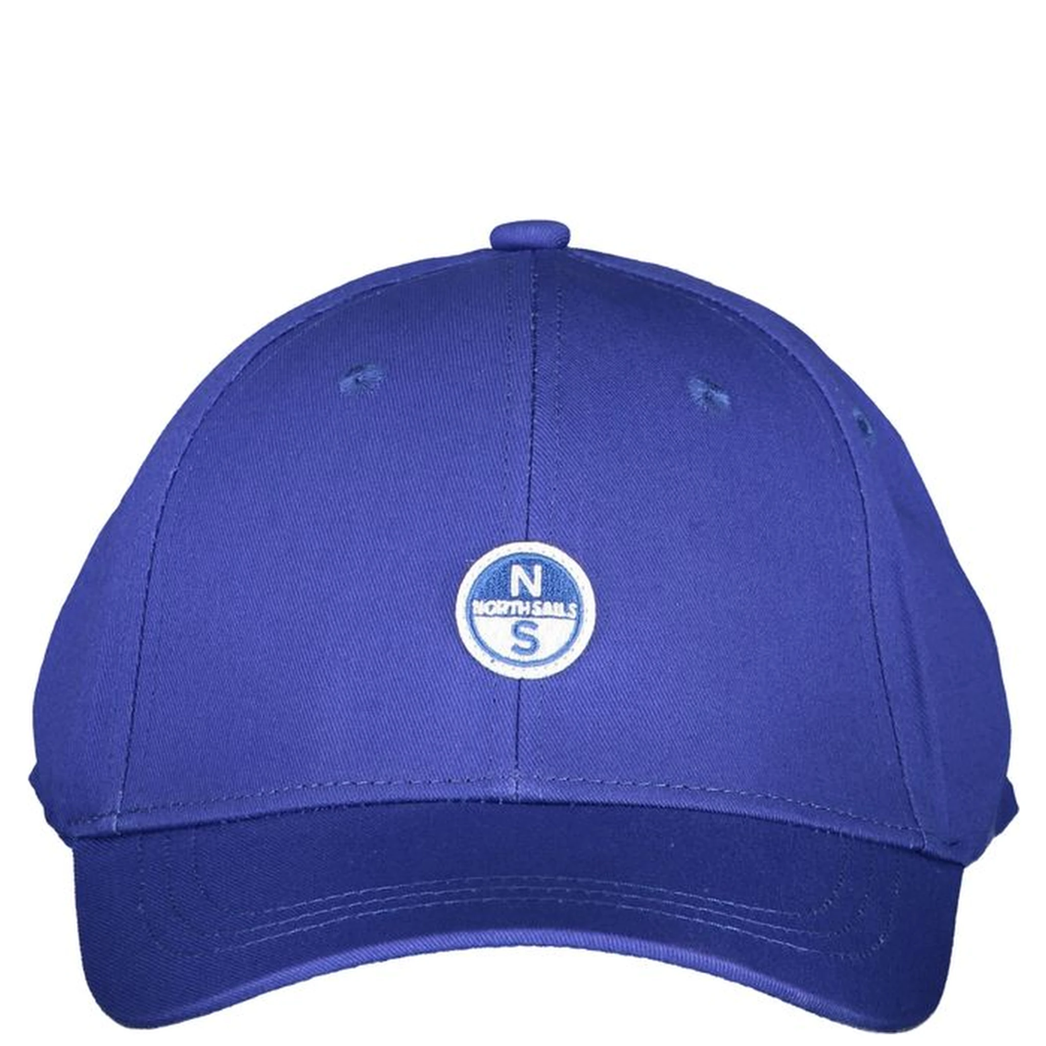 Blue Cotton Men Polo