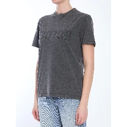 Distressed T-shirt In Gray
