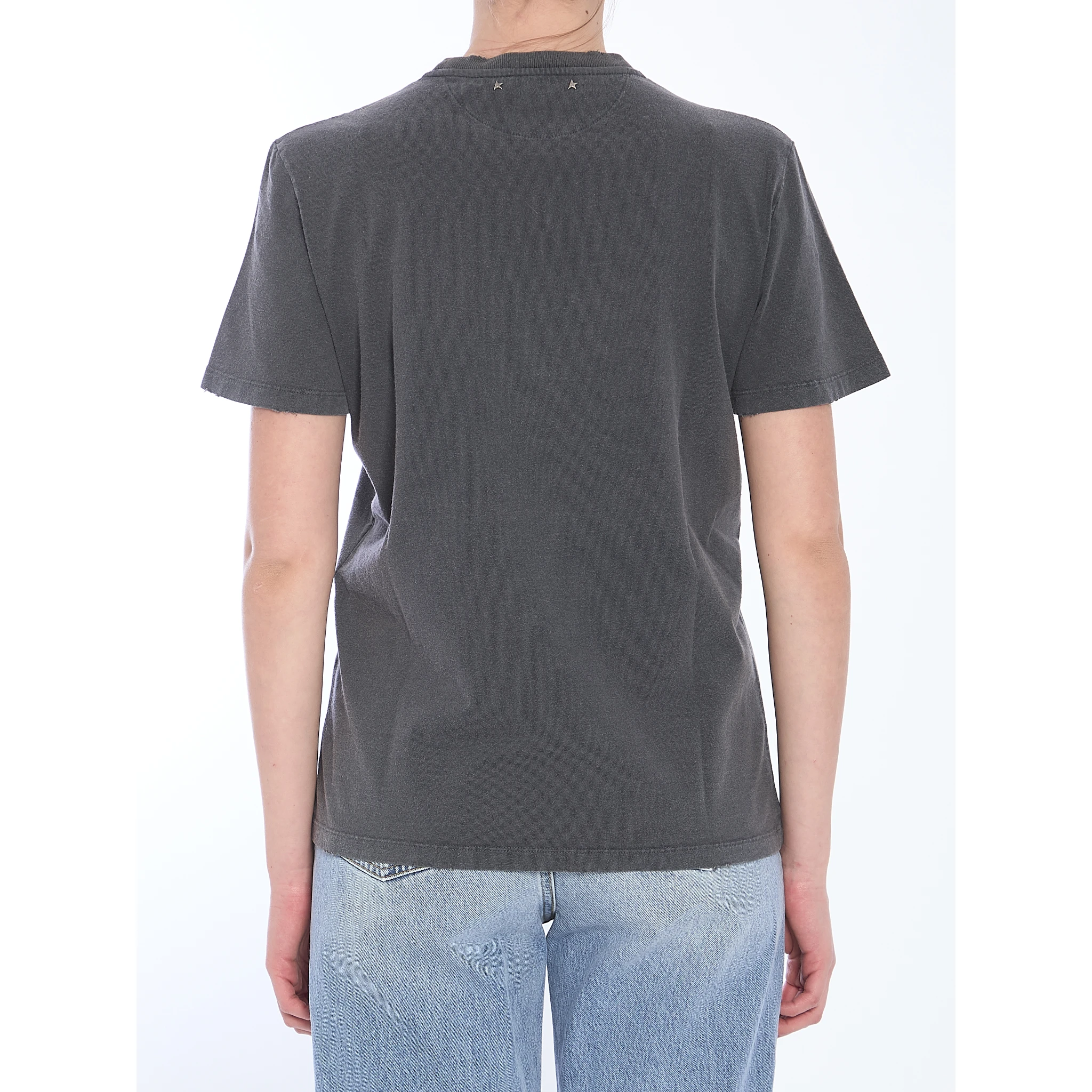 Distressed T-shirt In Gray