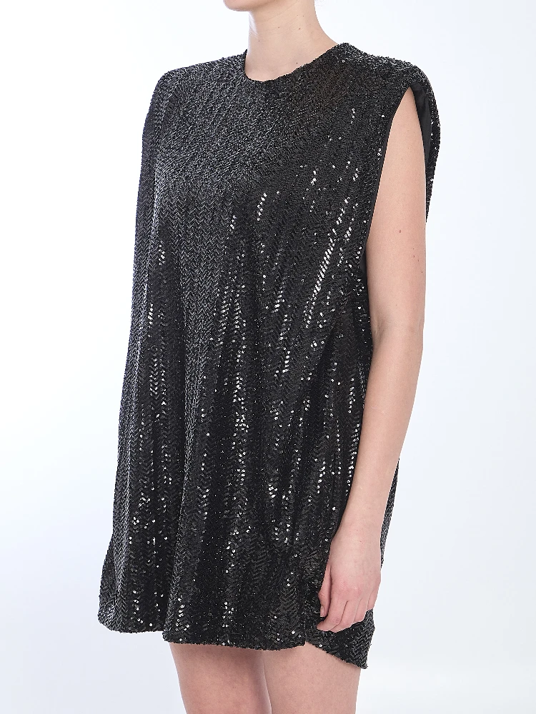 Sequined mini dress alternative