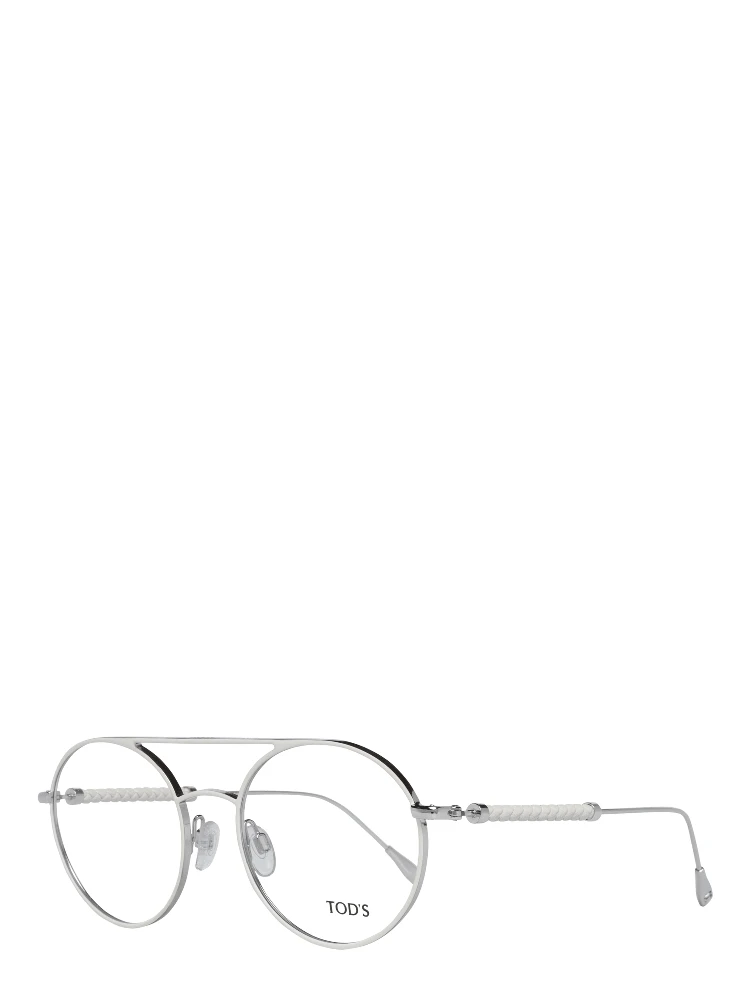 White Metal & Leather Glasses (Frames)