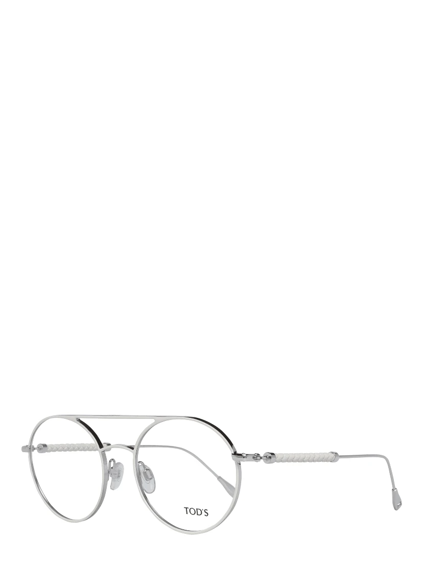 White Metal & Leather Glasses (Frames)