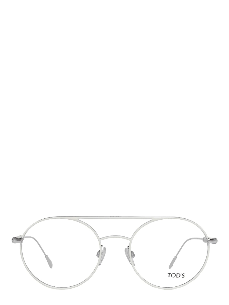 White Metal & Leather Glasses (Frames) alternative