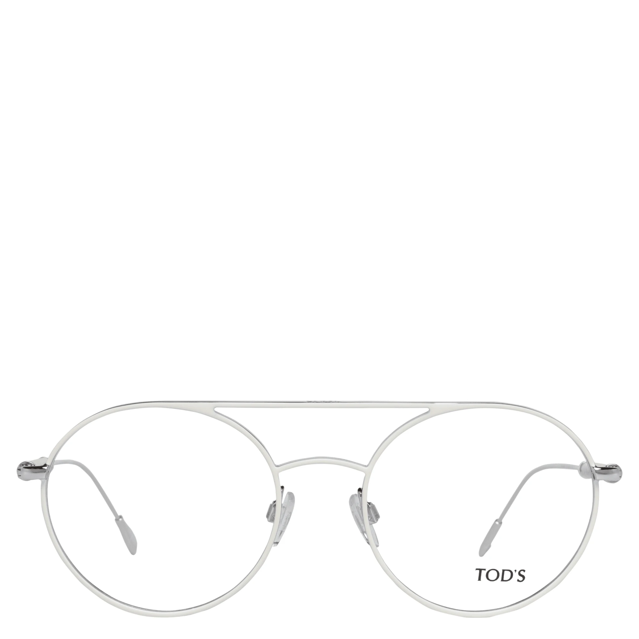 White Metal & Leather Glasses (Frames)
