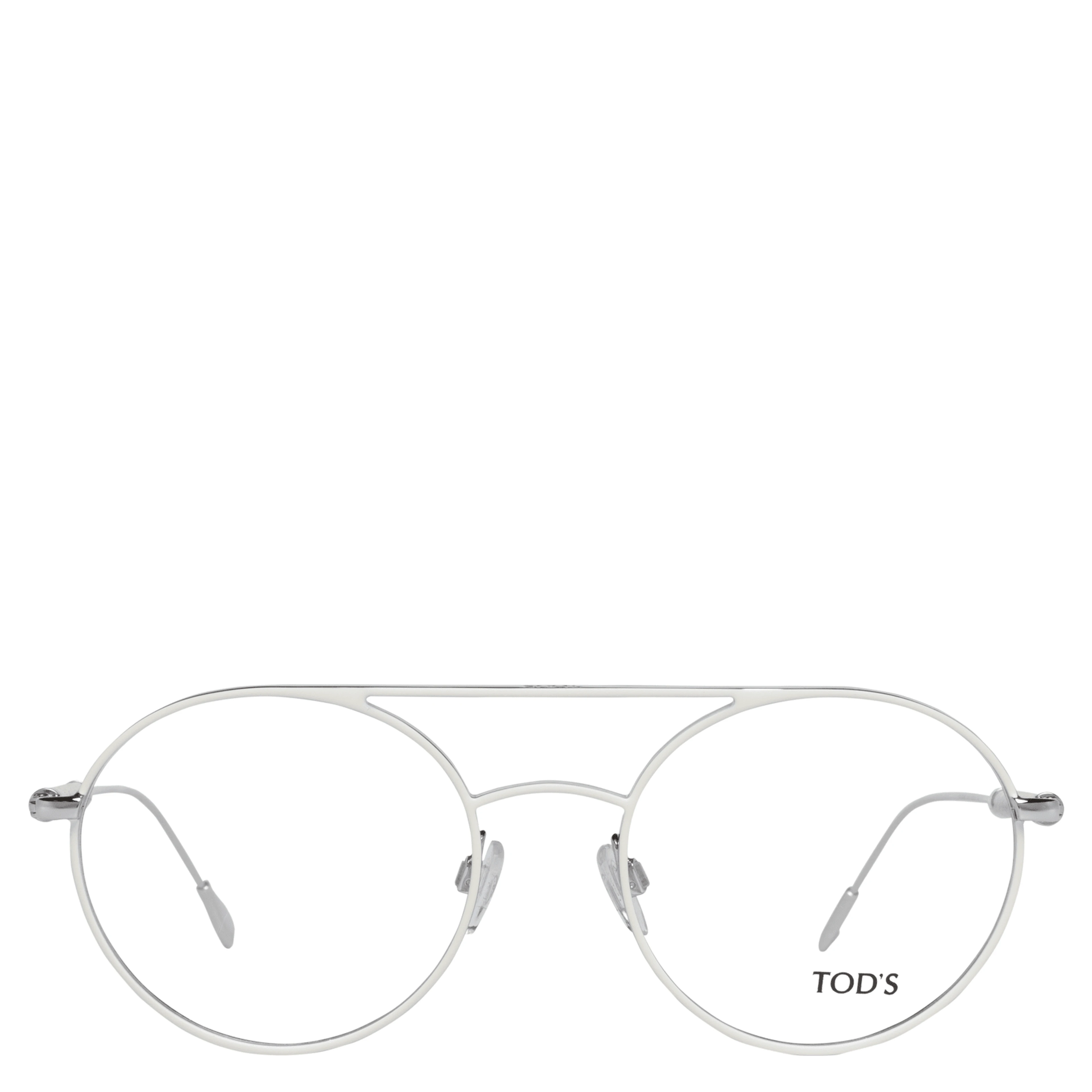 White Metal & Leather Glasses (Frames)