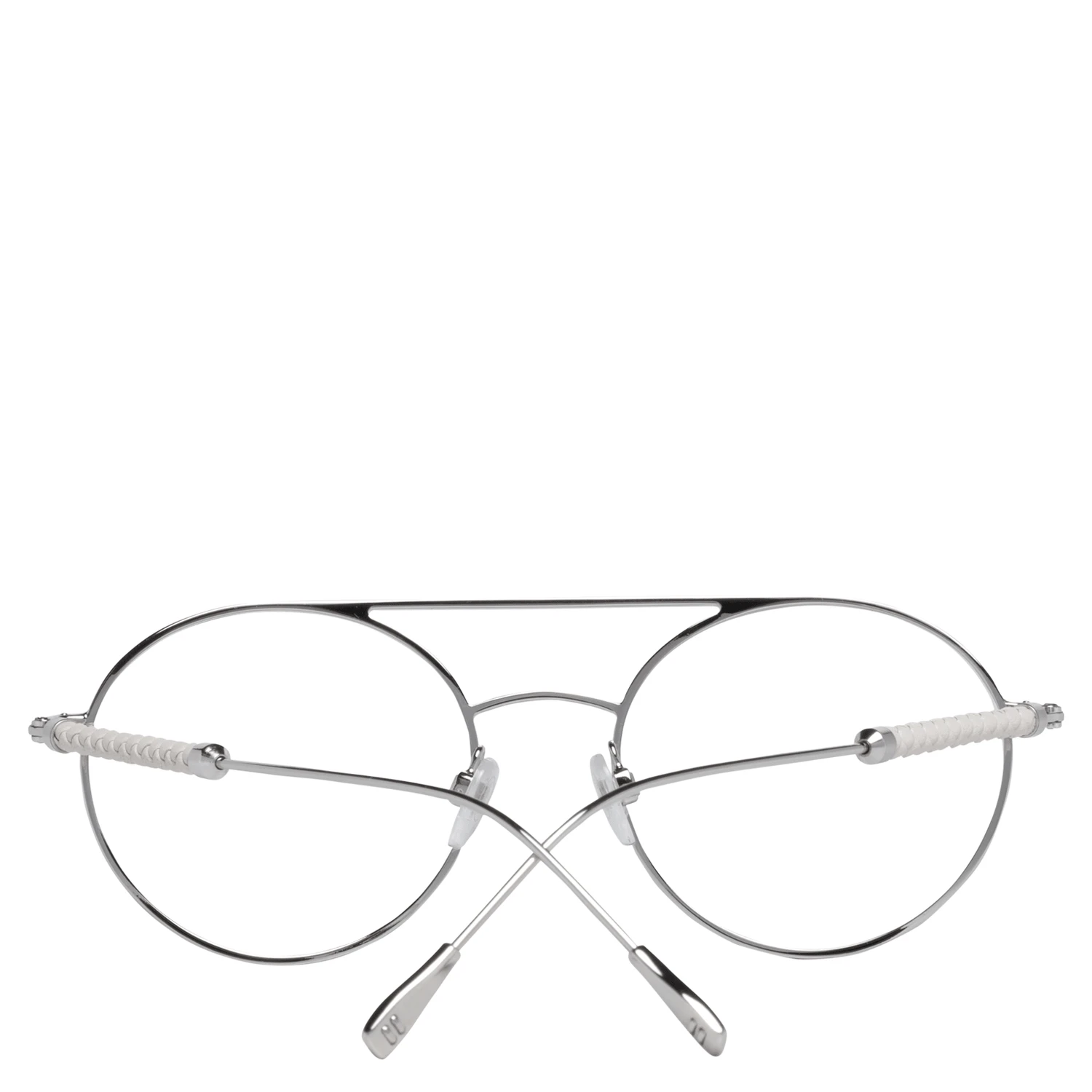 White Metal & Leather Glasses (Frames)