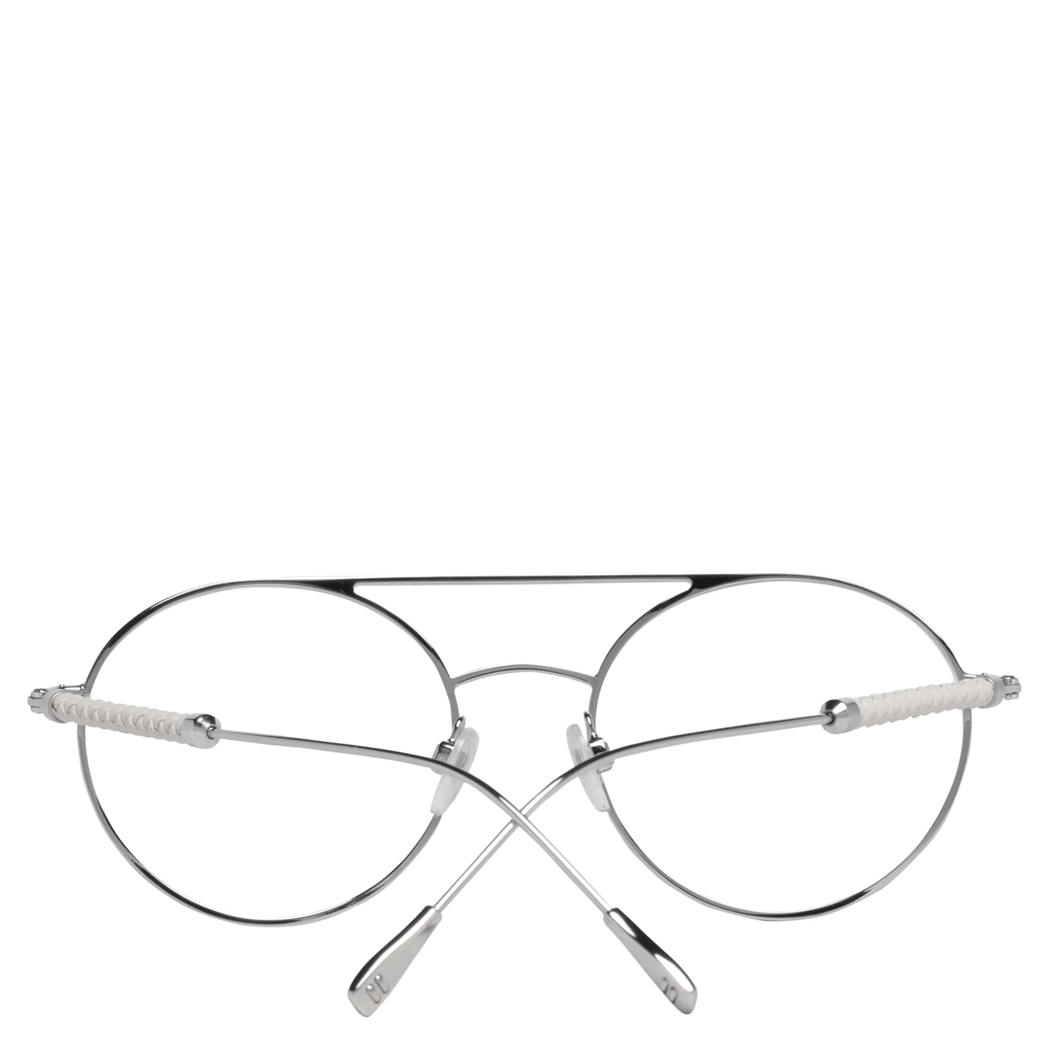 White Metal & Leather Glasses (Frames)