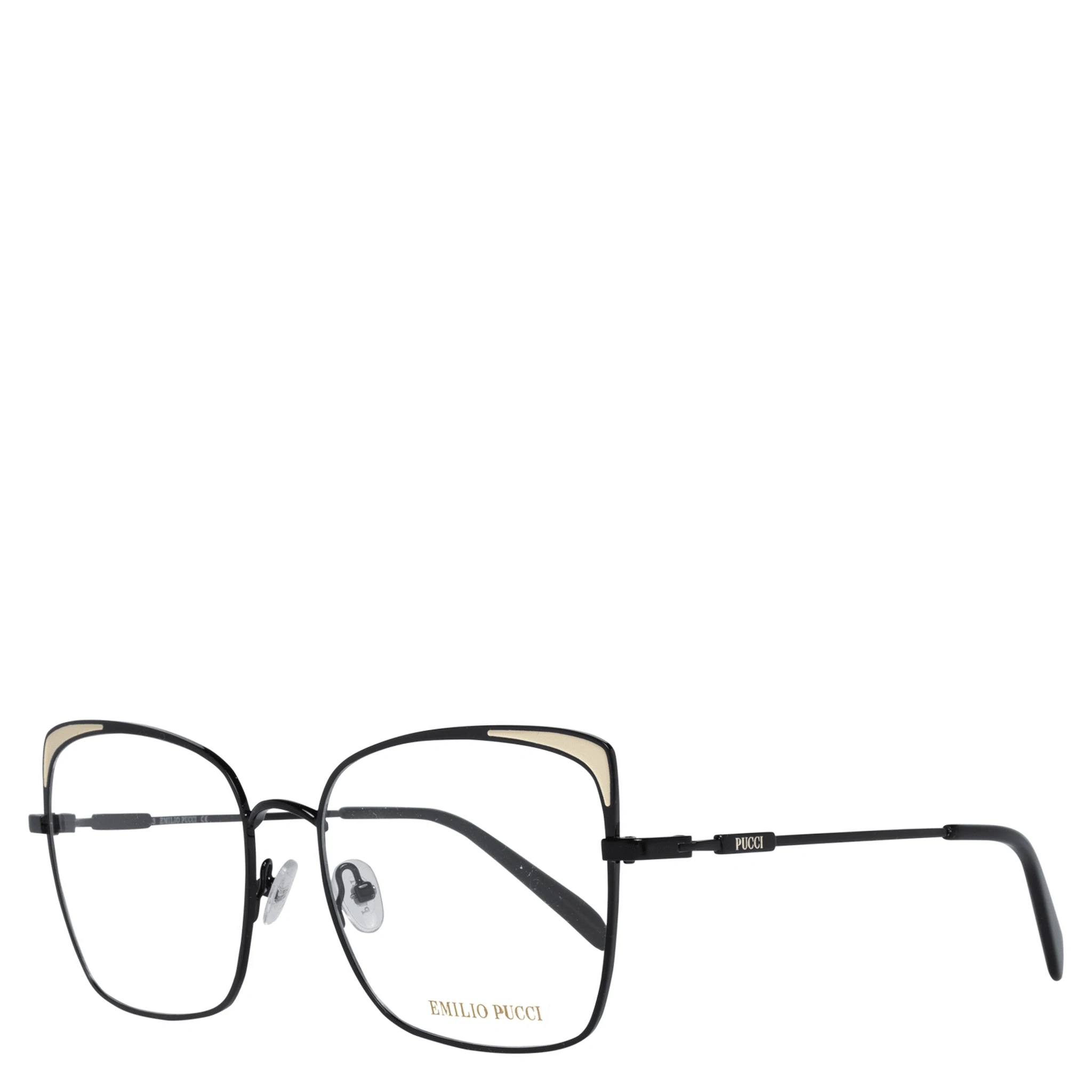 نظارات معدنية سوداء (إطارات)