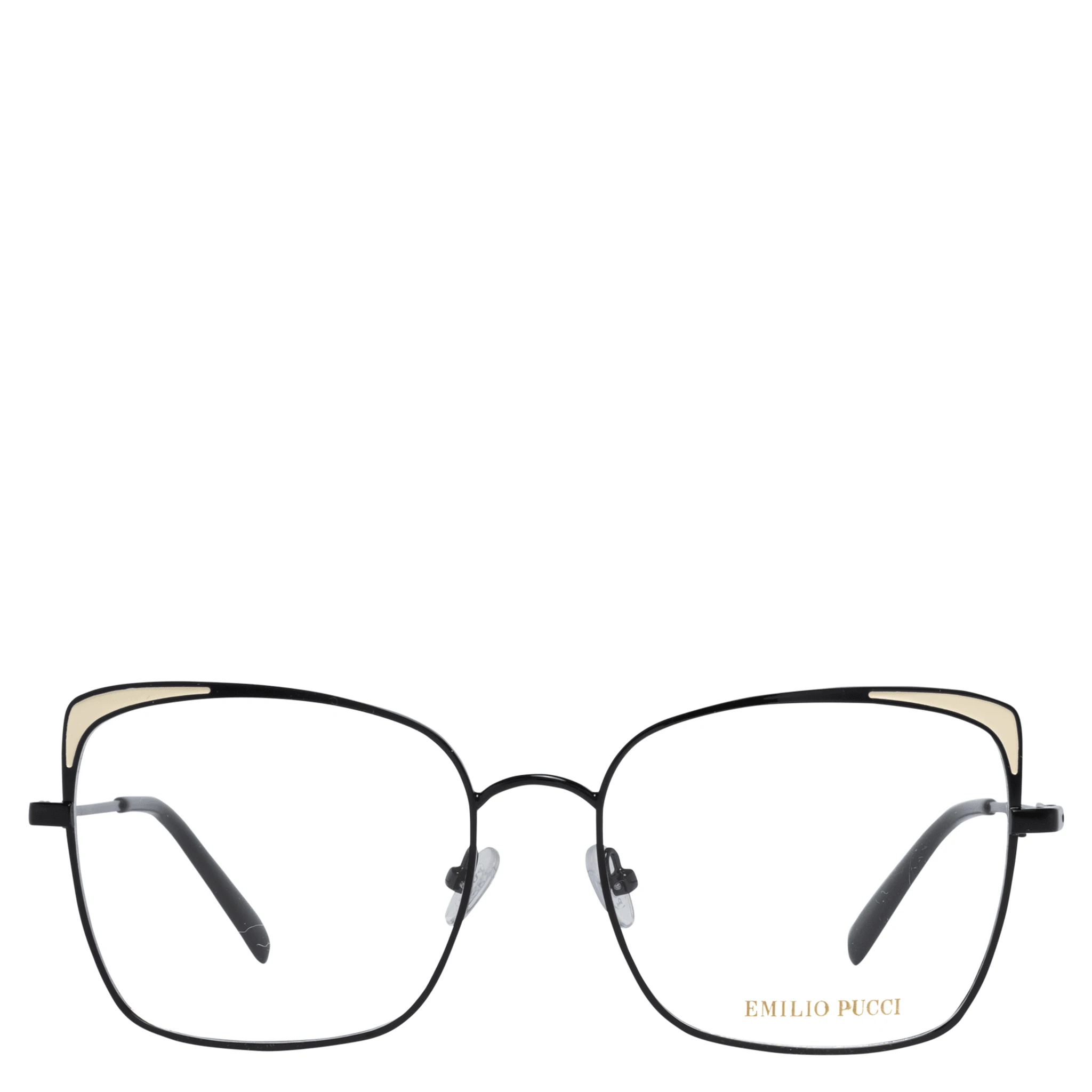 نظارات معدنية سوداء (إطارات)