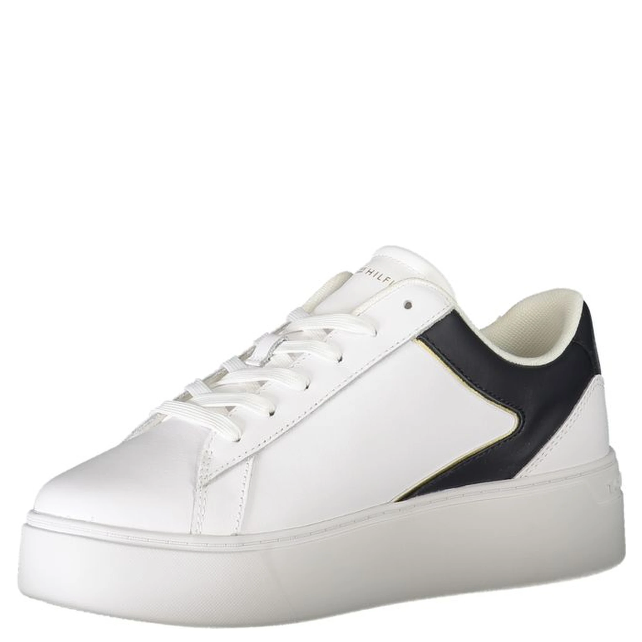 Leather Platform Court Sneaker