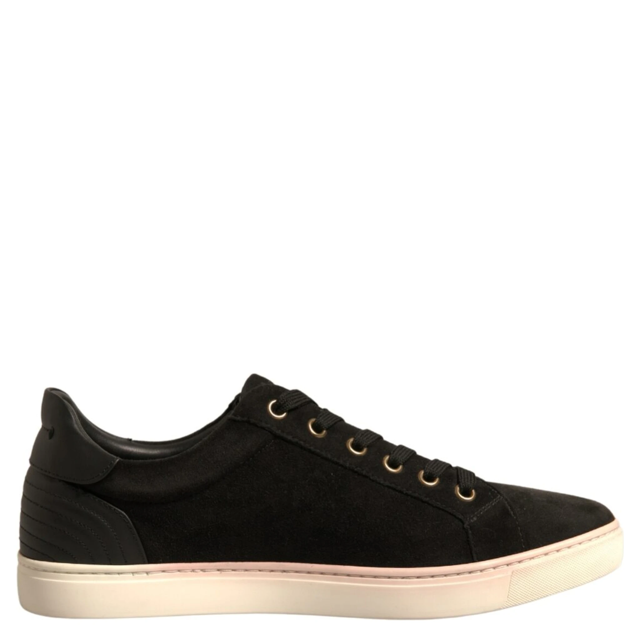 Black Logo Suede Leather Men Sneakers Shoes
