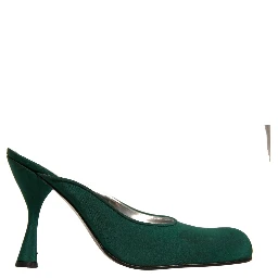 Green Suede Leather High Heel Pumps Shoes