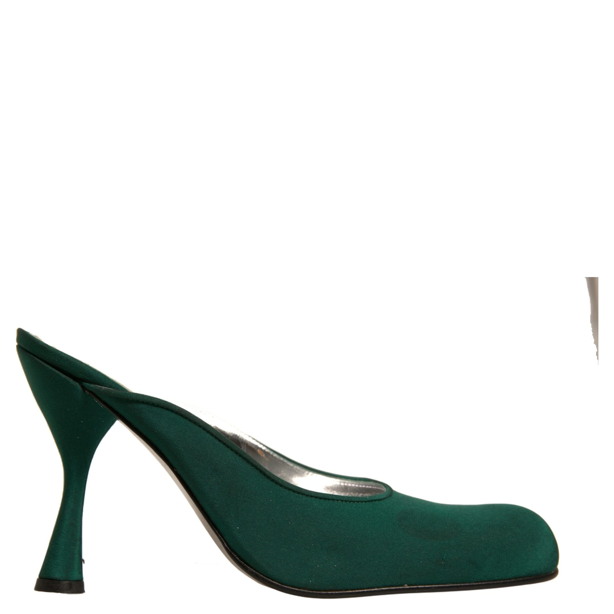 Green Suede Leather High Heel Pumps Shoes
