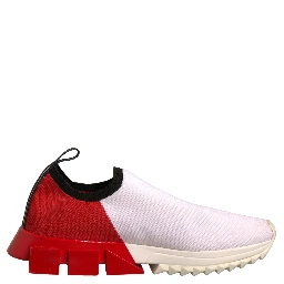 White Red Low Top Sorrento Sneakers Shoes
