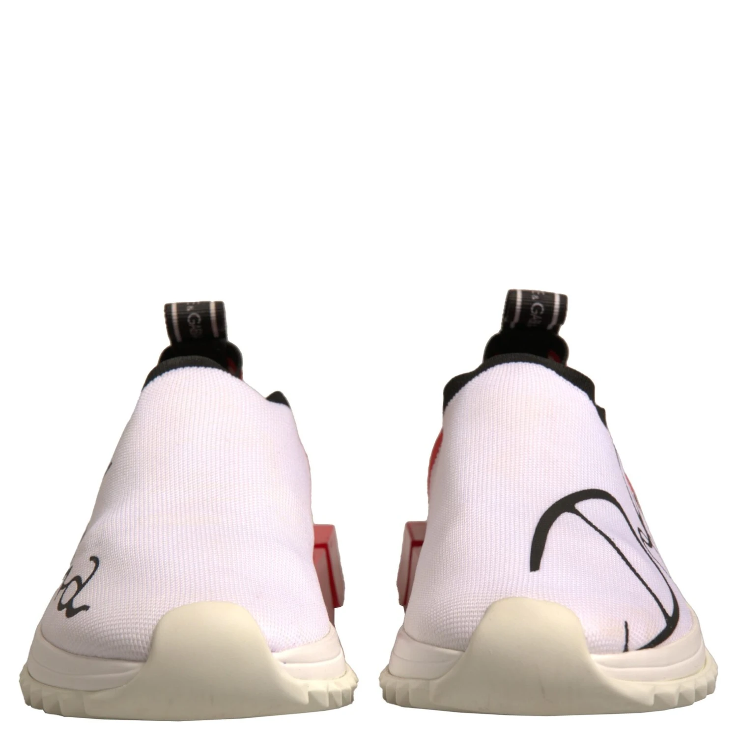 White Red Low Top Sorrento Sneakers Shoes