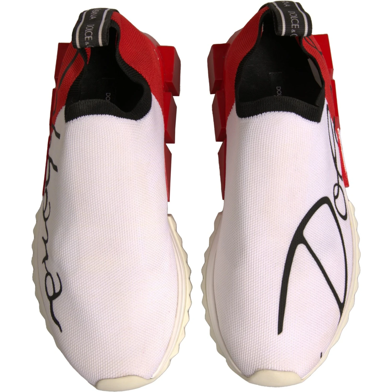White Red Low Top Sorrento Sneakers Shoes
