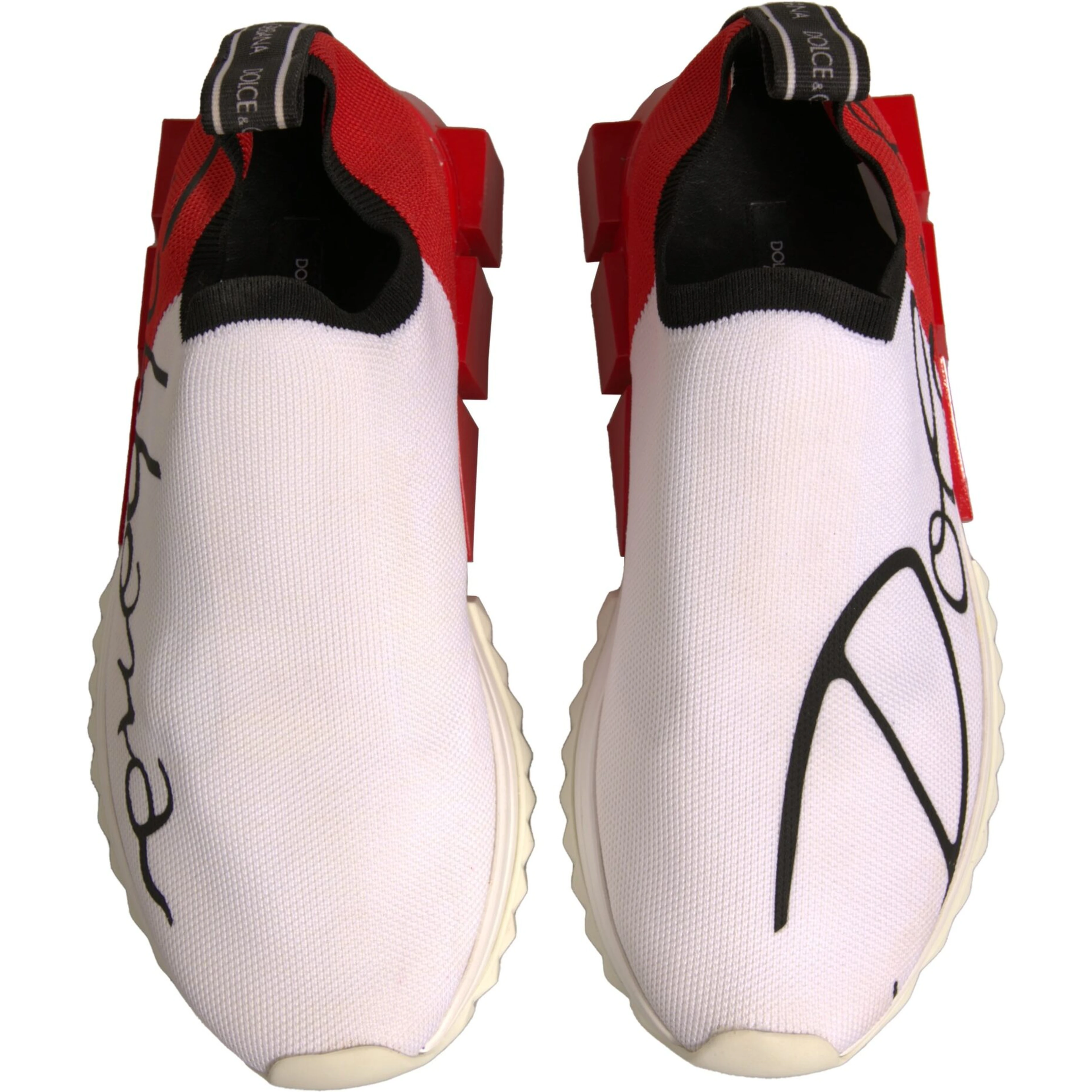 White Red Low Top Sorrento Sneakers Shoes