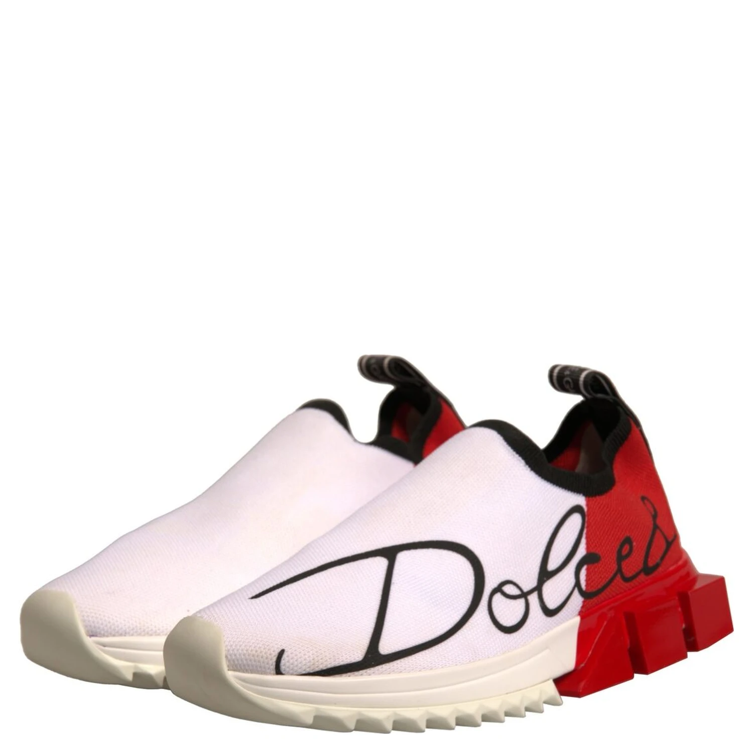 White Red Low Top Sorrento Sneakers Shoes