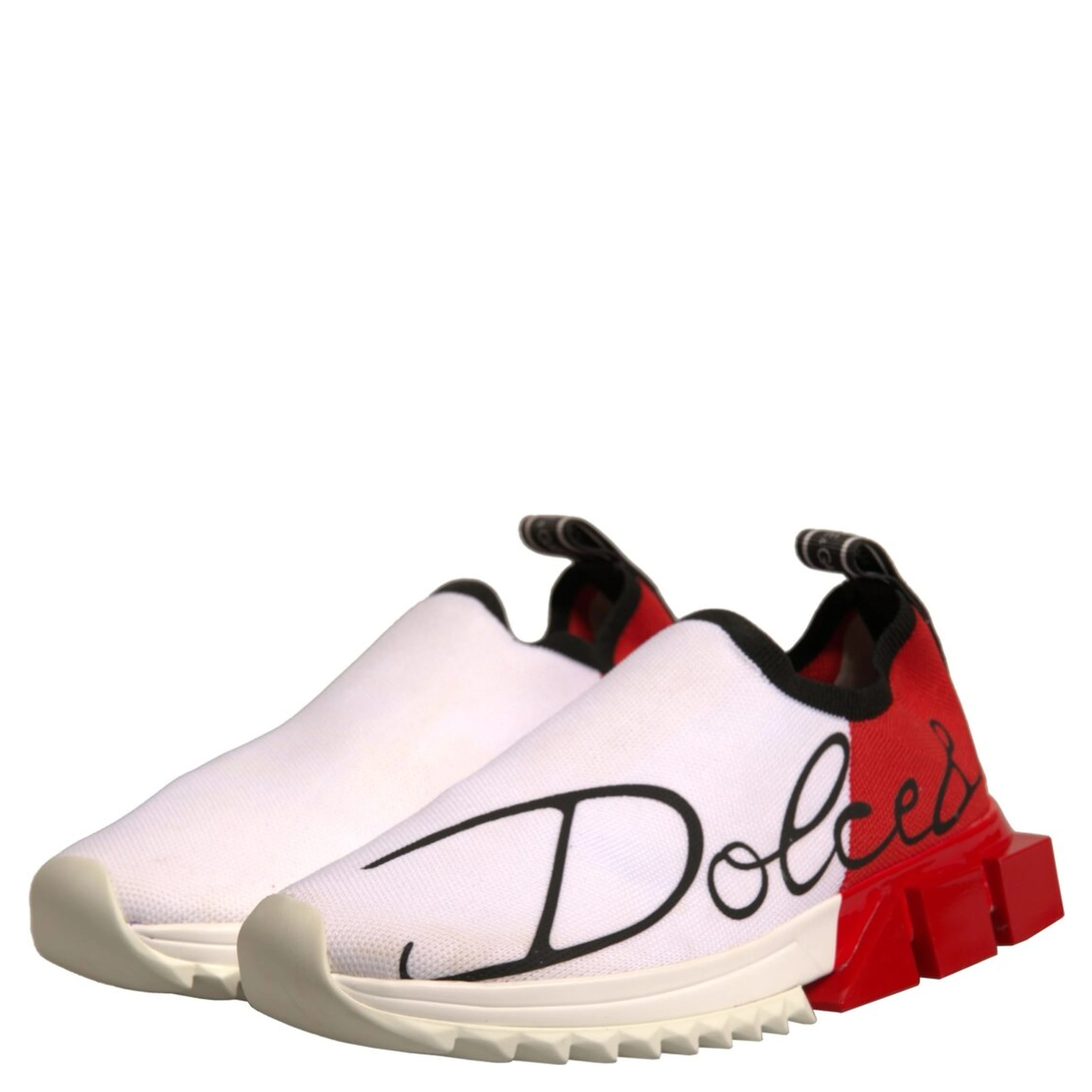 White Red Low Top Sorrento Sneakers Shoes