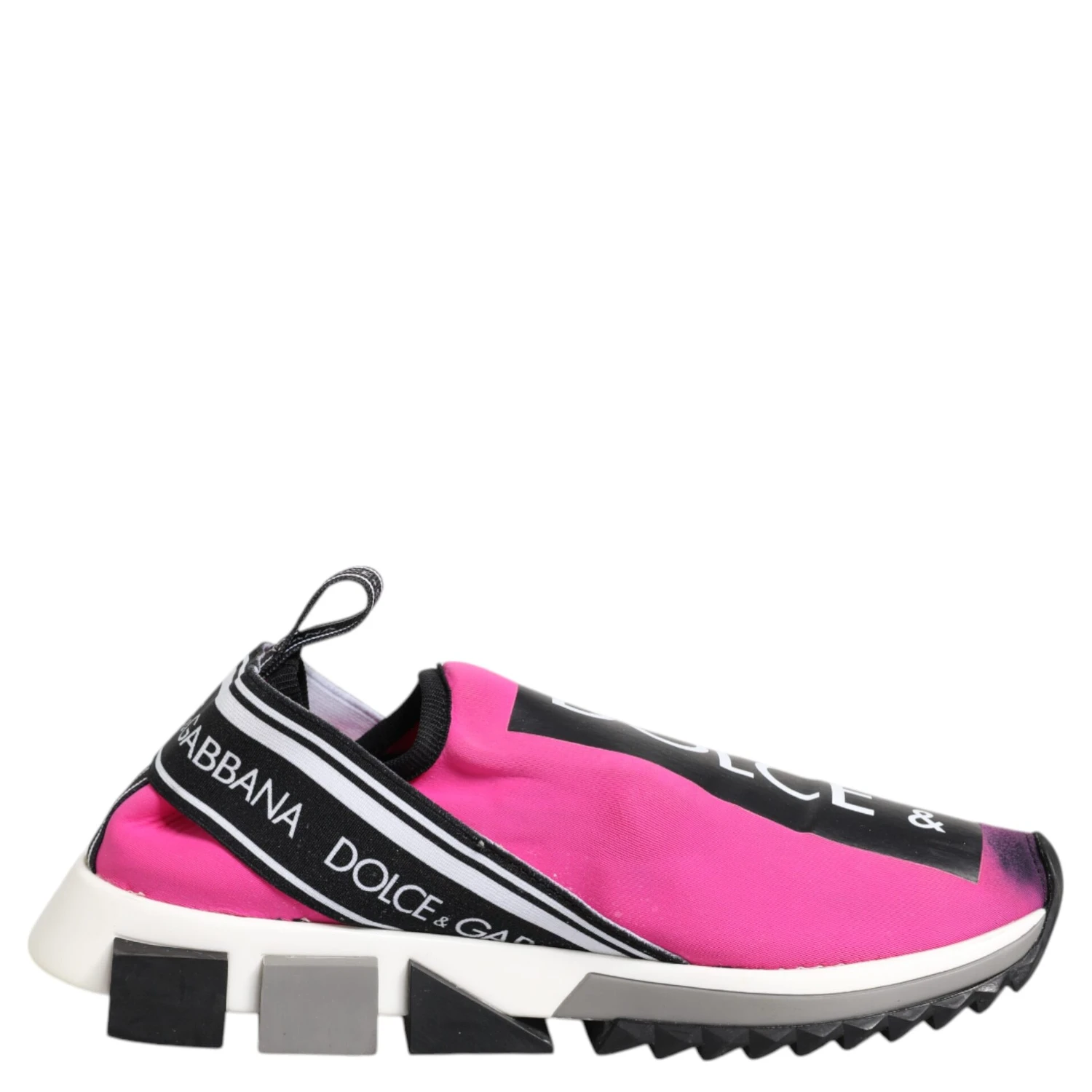 Fuchsia White Slip On Sorrento Sneakers Shoes