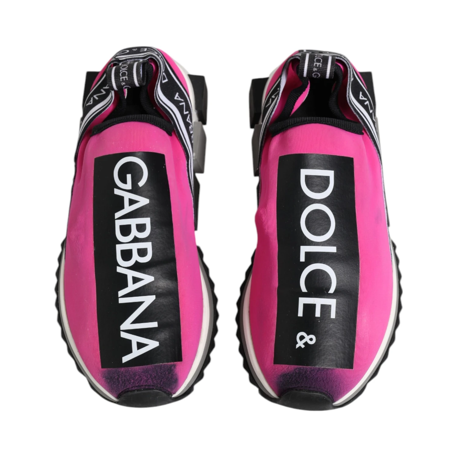 Fuchsia White Slip On Sorrento Sneakers Shoes