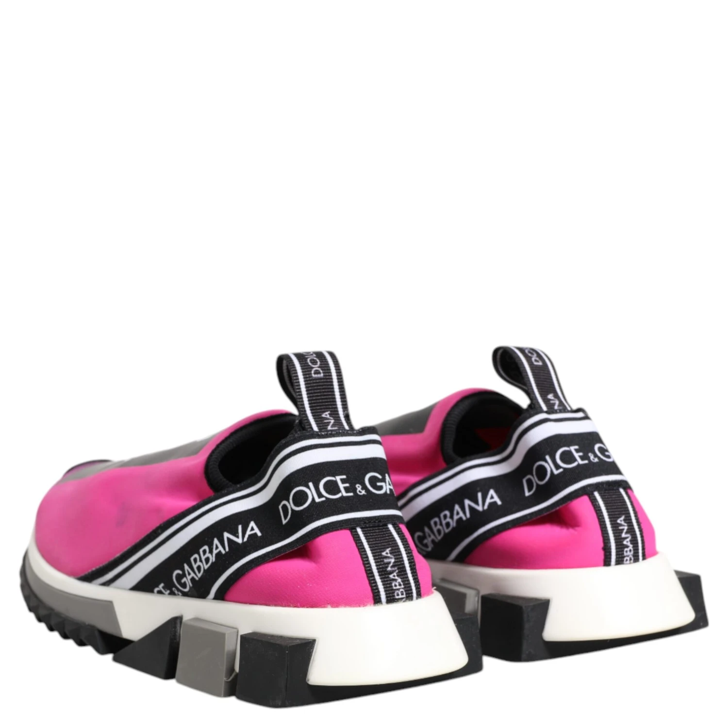 Fuchsia White Slip On Sorrento Sneakers Shoes