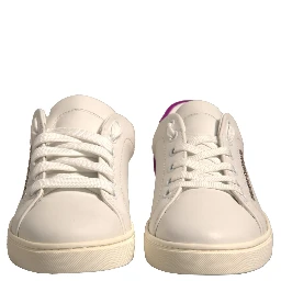 White Suede Leather Low Top Sneakers Shoes