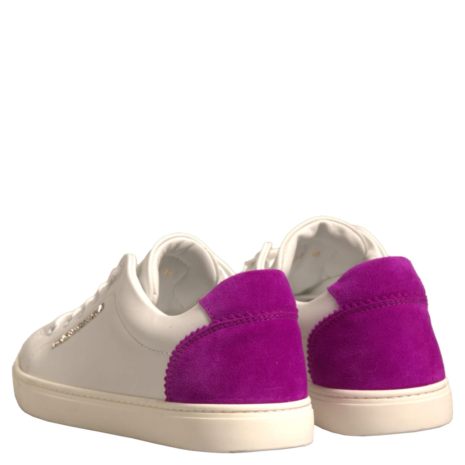 White Suede Leather Low Top Sneakers Shoes
