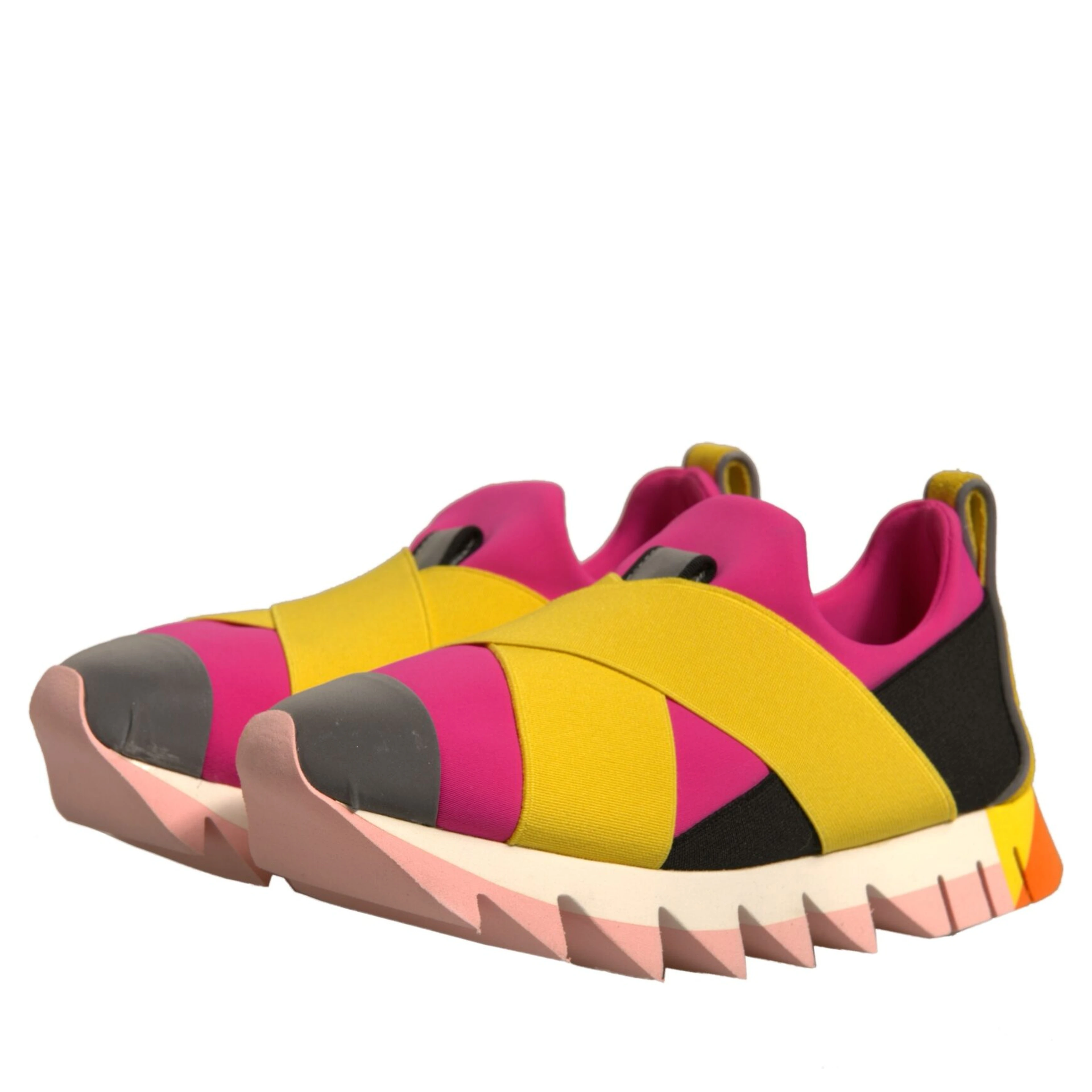 Multicolor Neoprene Elastic Ibiza Sneakers Shoes