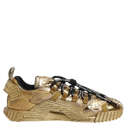 Gold Stretch Lace Up NS1 Sneakers Shoes