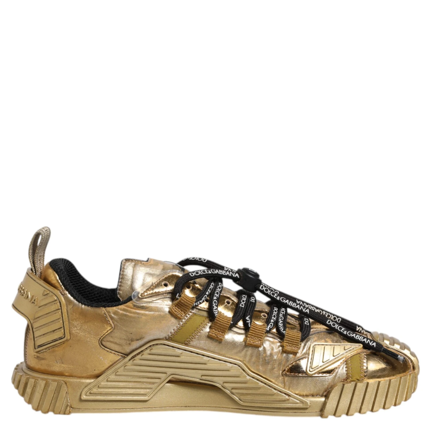 Gold Stretch Lace Up NS1 Sneakers Shoes