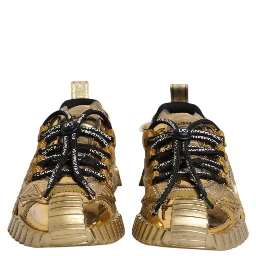Gold Stretch Lace Up NS1 Sneakers Shoes
