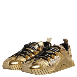 Gold Stretch Lace Up NS1 Sneakers Shoes