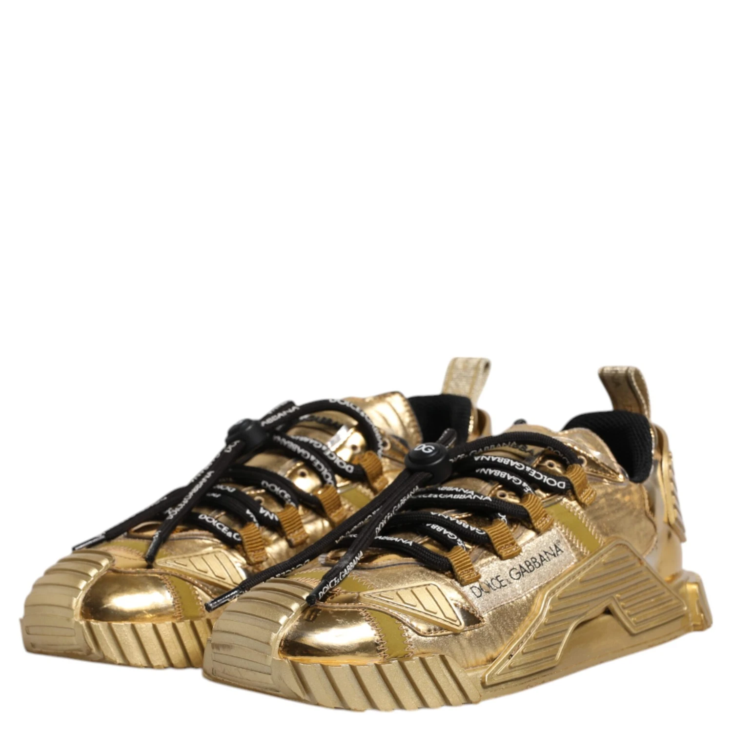 Gold Stretch Lace Up NS1 Sneakers Shoes