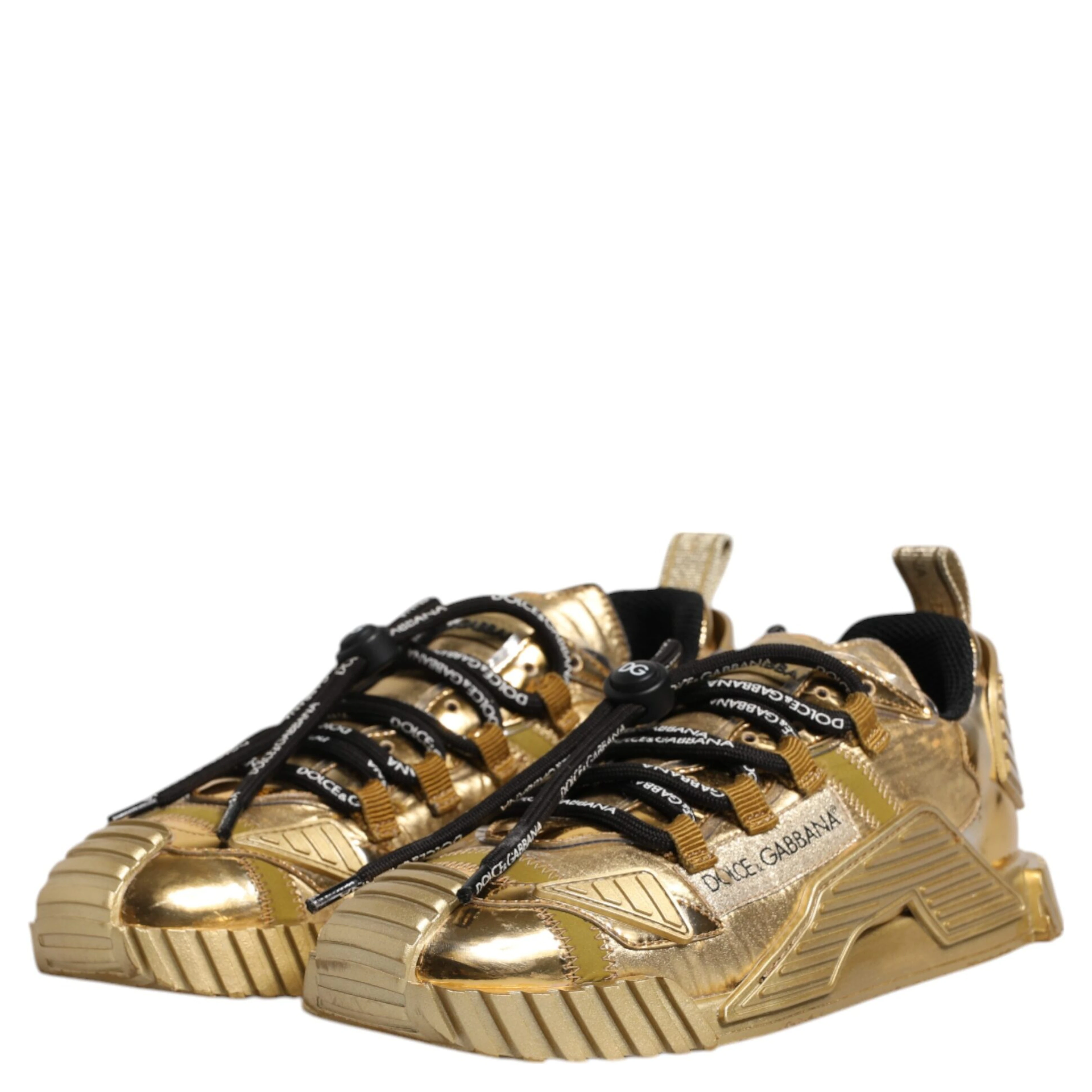 Gold Stretch Lace Up NS1 Sneakers Shoes