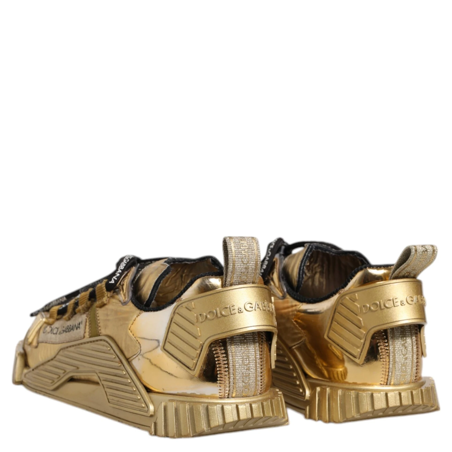 Gold Stretch Lace Up NS1 Sneakers Shoes