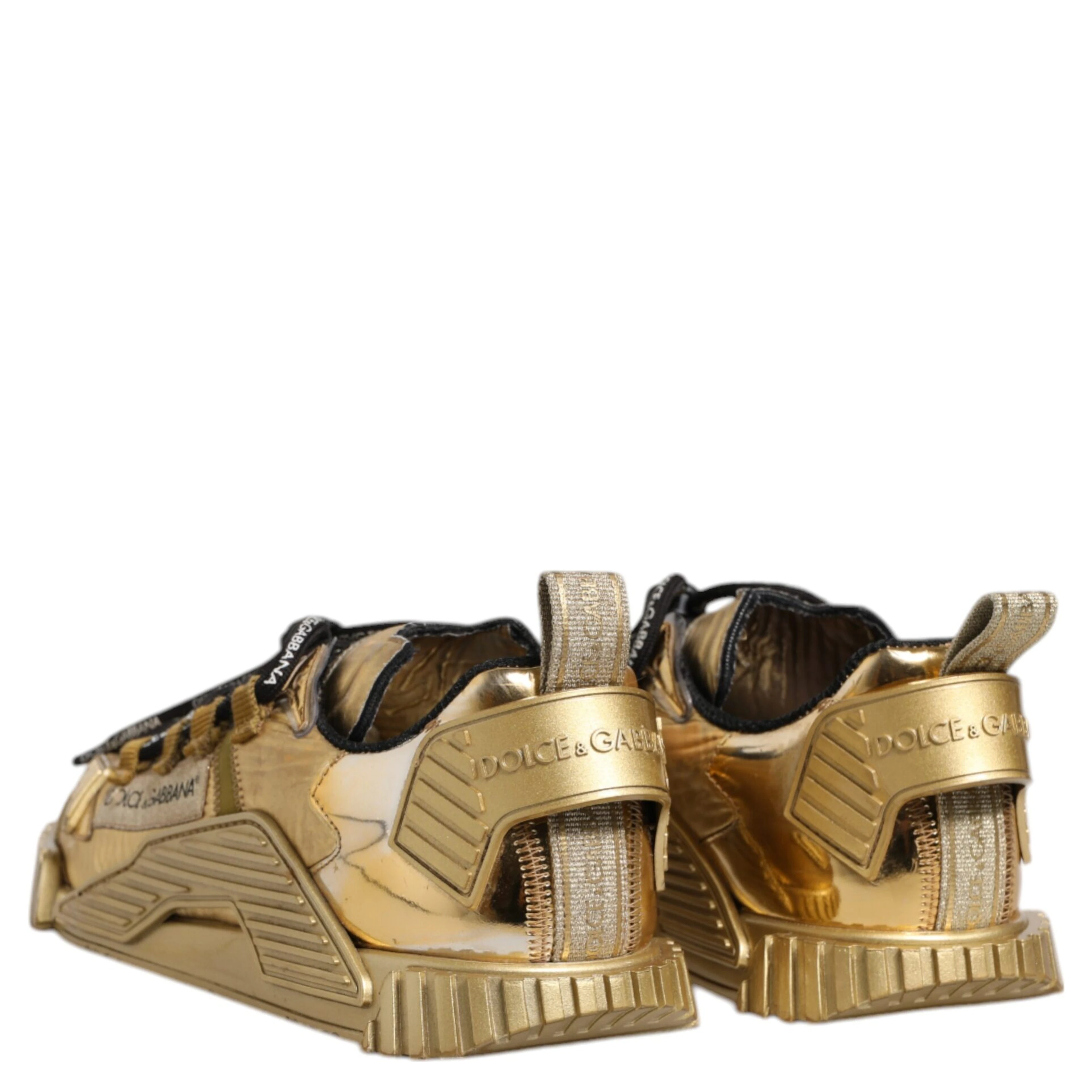 Gold Stretch Lace Up NS1 Sneakers Shoes