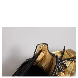 Gold Stretch Lace Up NS1 Sneakers Shoes