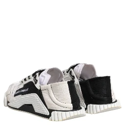 White Black NS1 Low Top Sneakers Shoes