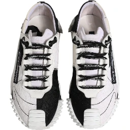 White Black NS1 Low Top Sneakers Shoes
