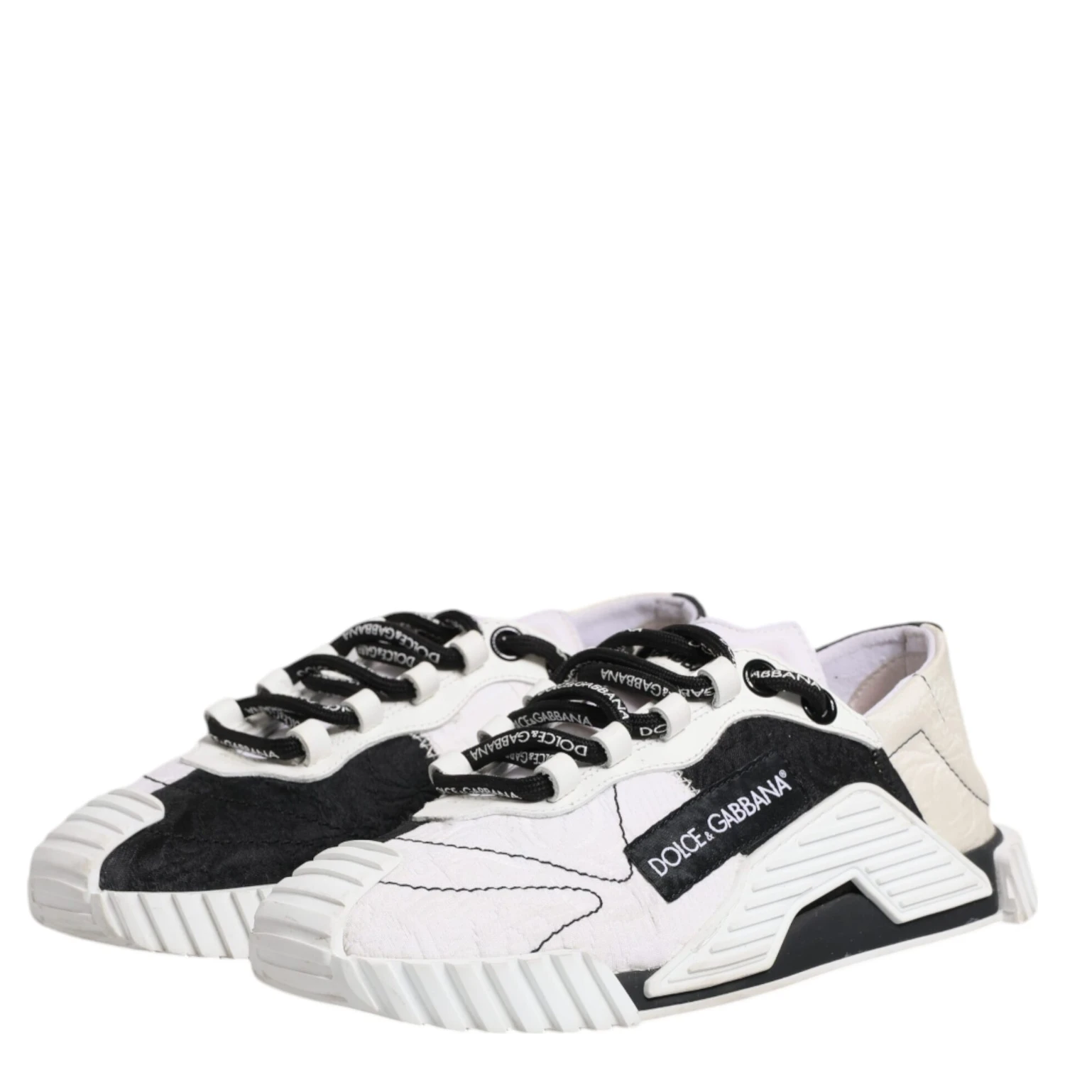 White Black NS1 Low Top Sneakers Shoes