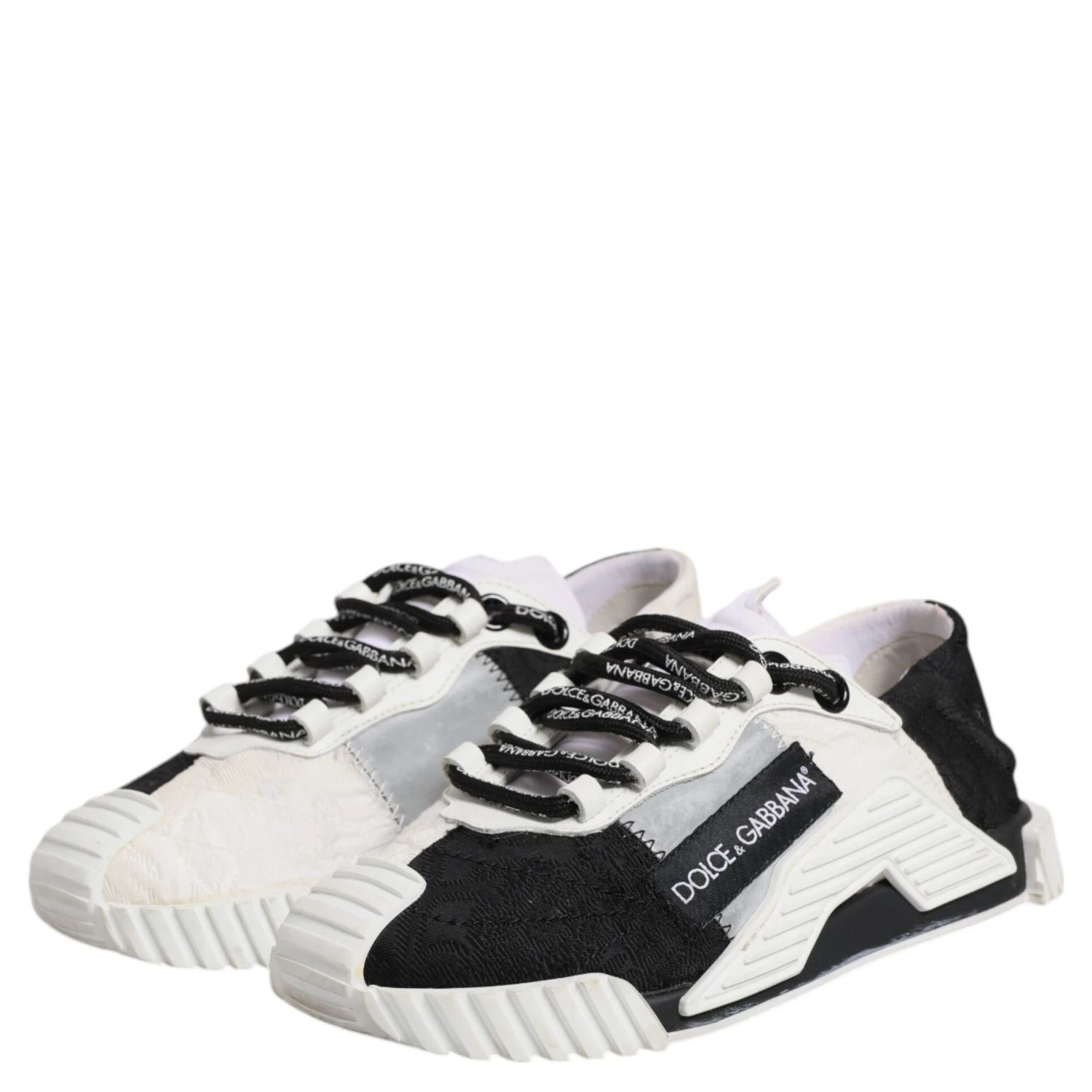 White Black NS1 Low Top Sneakers Shoes